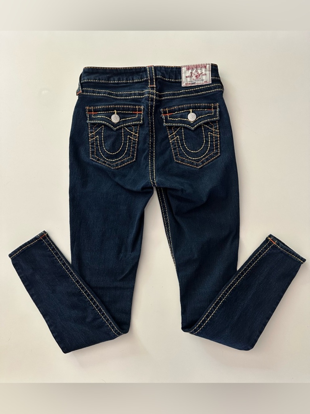 True Religion Billy Super T Skinny Jeans High Rise 28 Dark Wash - Picture 5 of 8
